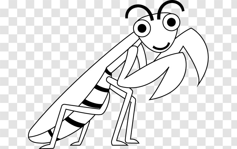 Black And White Drawing Line Art Clip - Tree - Mantis Transparent PNG
