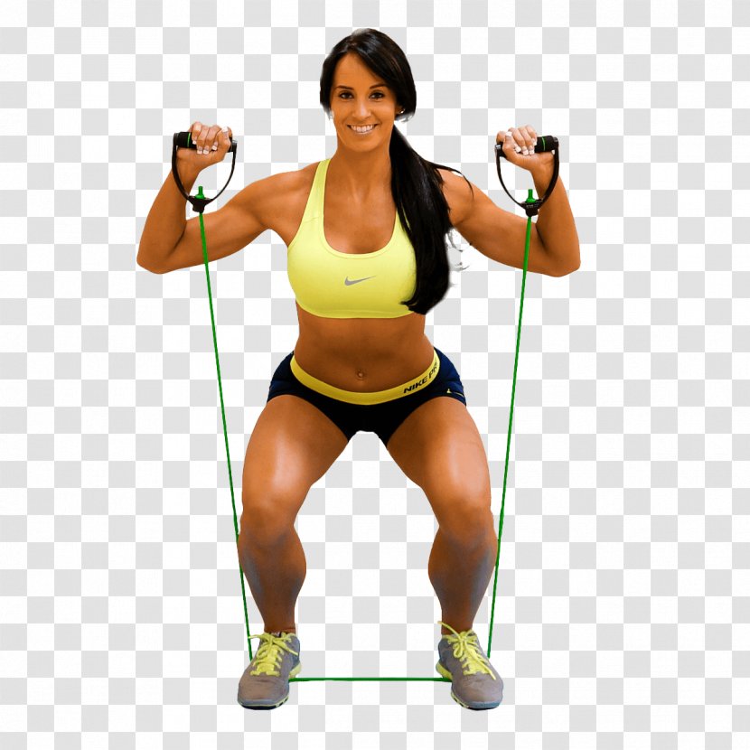 Exercise Bands Weight Training Strength Physical Fitness - Cartoon - Resistance With Handles Transparent PNG