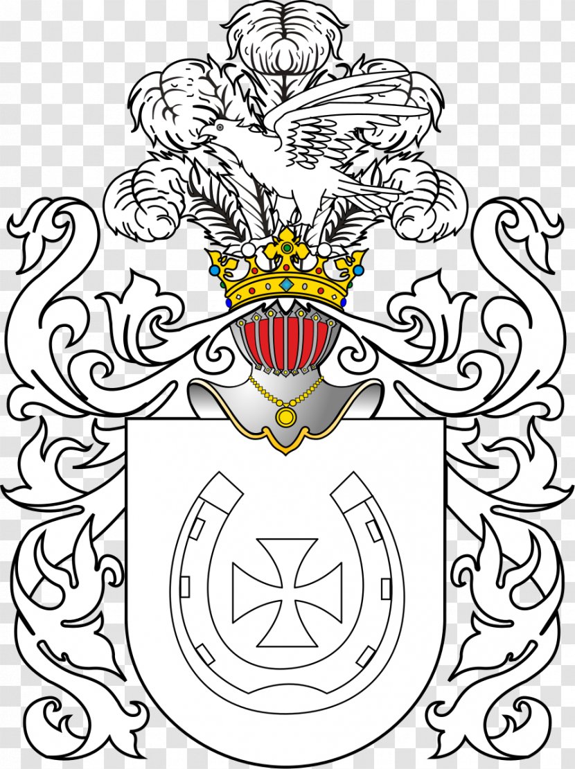 Herby Szlachty Polskiej Jastrzębiec Coat Of Arms Nobility Polish Heraldry - Watercolor - France Transparent PNG