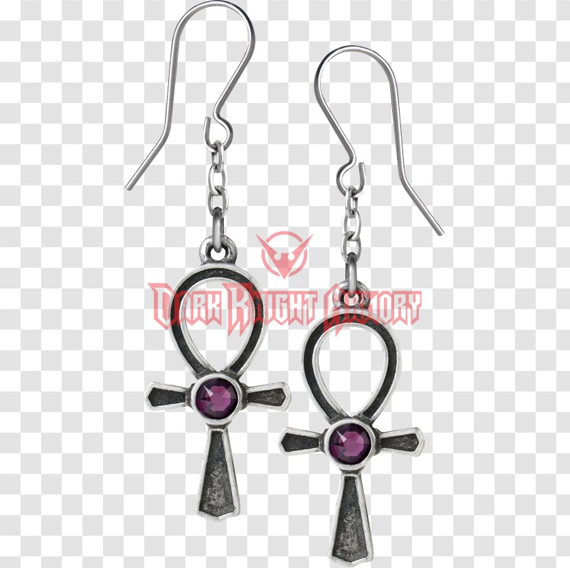 Earring Ankh Jewellery Gothic Fashion Cross Transparent PNG