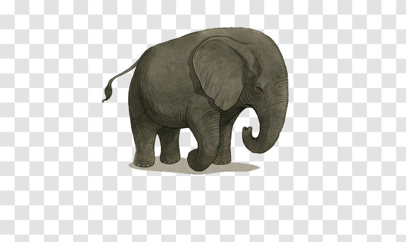 Indian Elephant African Hathi Jr. Illustration - Elephants And Mammoths - Hand-painted Baby Transparent PNG