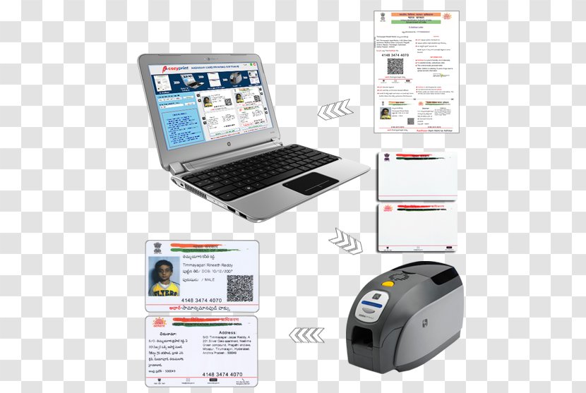 Aadhaar Computer Software Printing Wedding Invitation Printer Transparent PNG