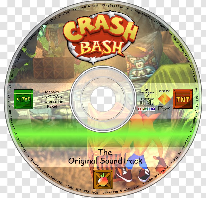 Crash Bash Compact Disc Television Show Alphabet Soundtrack Transparent PNG