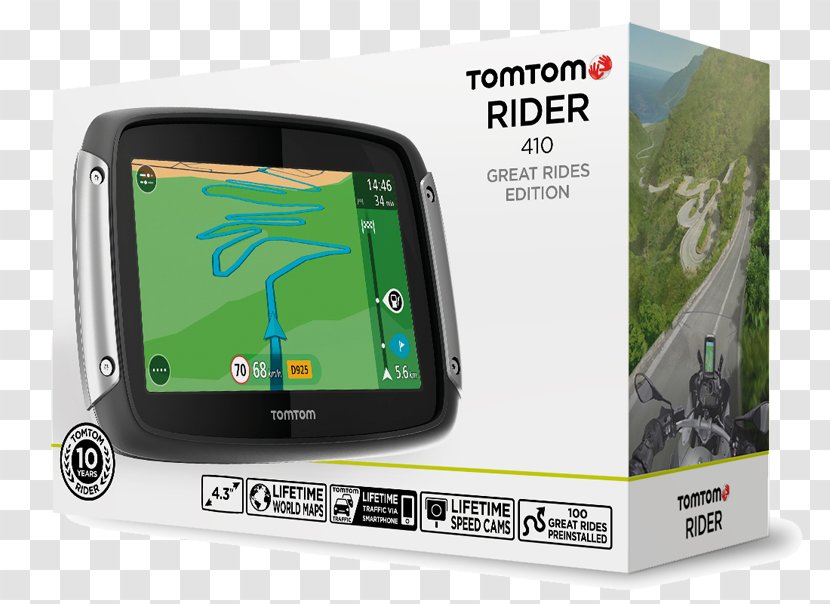 GPS Navigation Systems Car TomTom Satellite Motorcycle - The Rider Transparent PNG