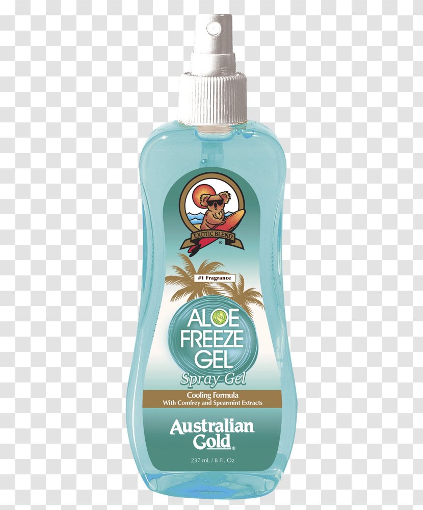 Gel Aloe Vera Lotion Aerosol Spray After-sun - Skin Care - Cosmetics Australia Transparent PNG