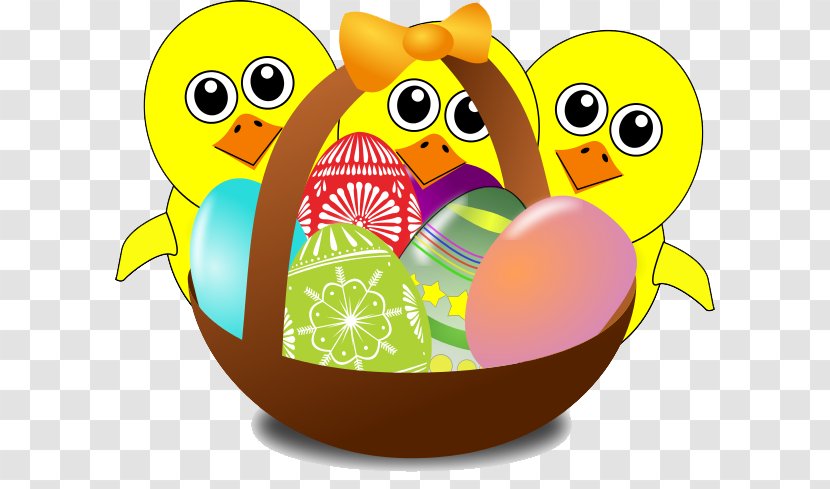 Easter Bunny Chicken Egg Cartoon - Food - Basket Transparent Image Transparent PNG