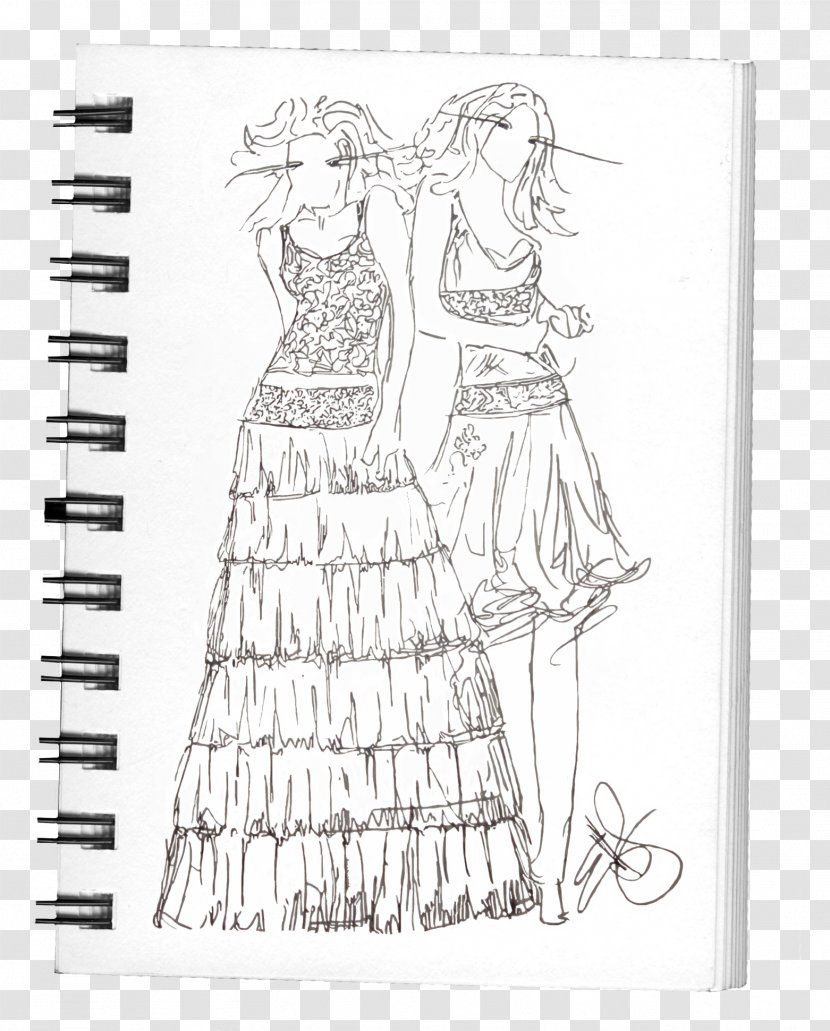 Fashion Design Dress Drawing Sketch - Costume Transparent PNG