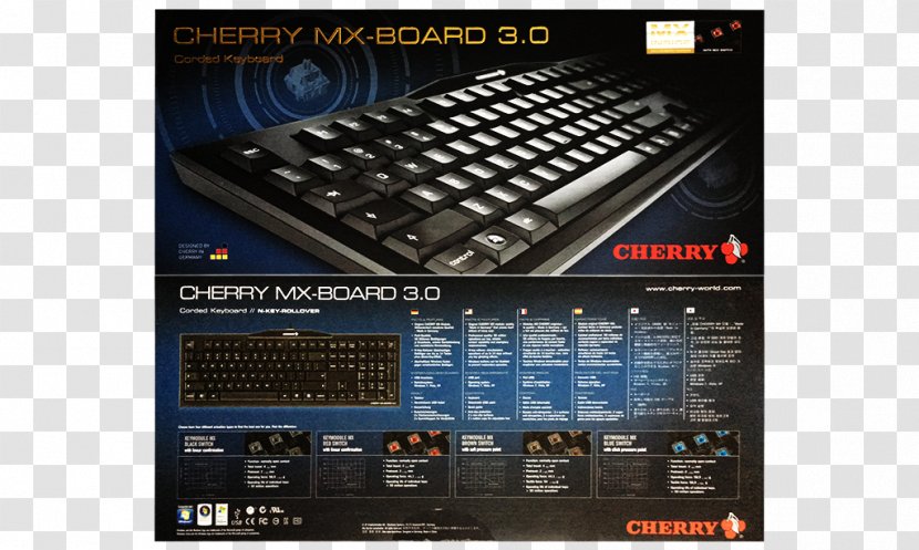 Computer Keyboard Hardware Input Devices Cherry - Electronics - The Surface Of Golden Crony Transparent PNG