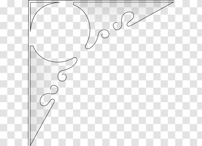Paper White Pattern - Symmetry - Corner Flourish Cliparts Transparent PNG