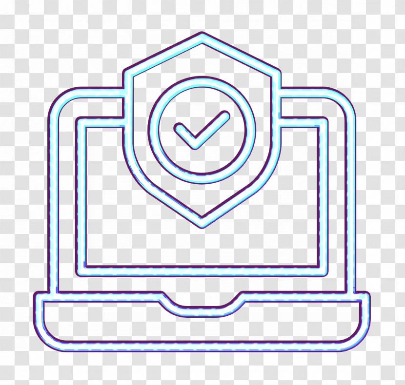 Cyber Icon Electronics Icon Laptop Icon Transparent PNG