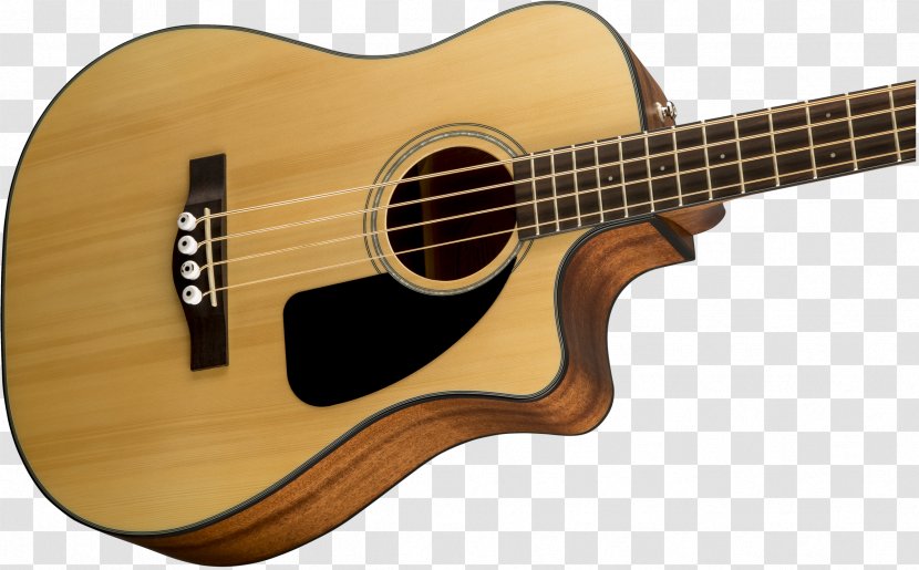 Acoustic Bass Guitar Acoustic-electric Fender Musical Instruments Corporation - Cartoon Transparent PNG