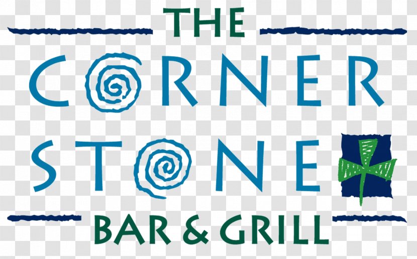 Cornerstone Bar & Grill Table Menu Logo - Text Transparent PNG