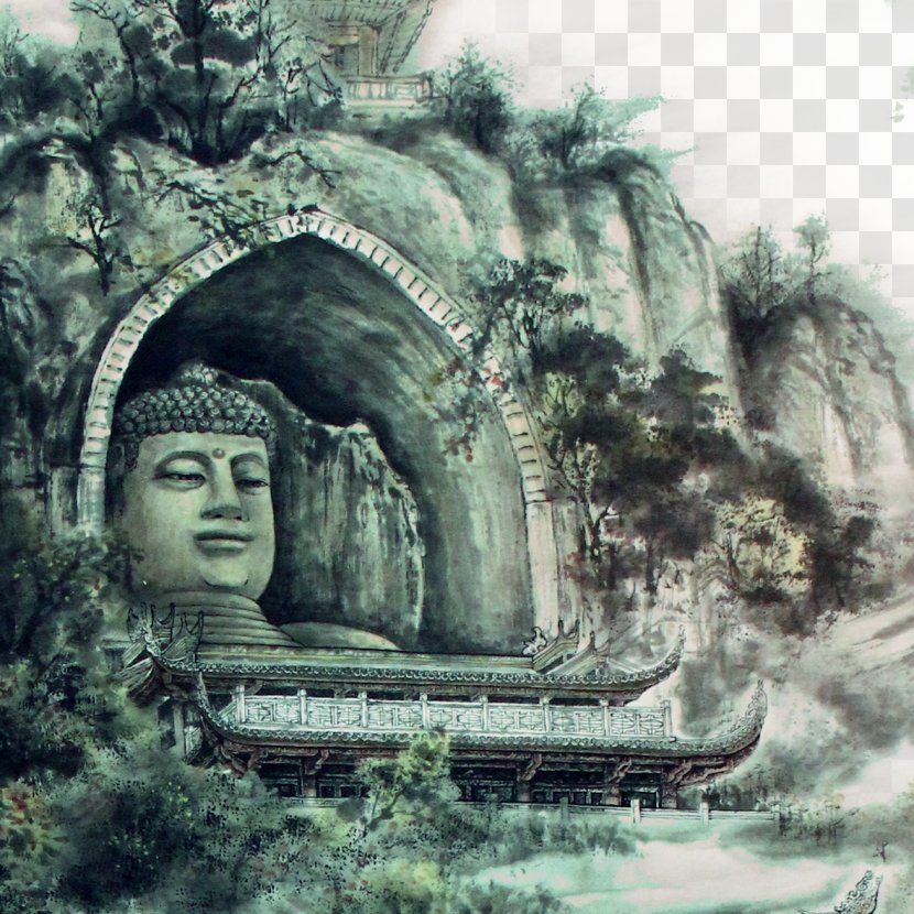 Landscape Statue - Historic Site - Buddha Creative Transparent PNG