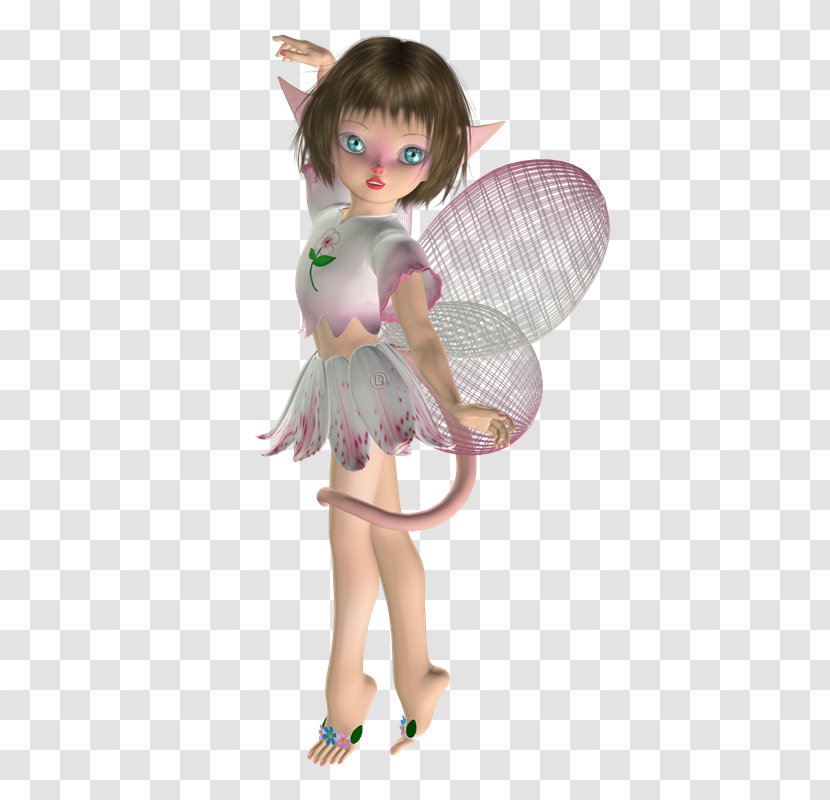 Fairy Brown Hair Doll - Figurine - Yi Transparent PNG