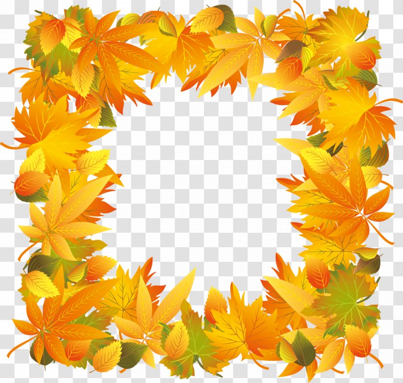 Borders And Frames Thanksgiving Picture Clip Art - Autumn Transparent PNG