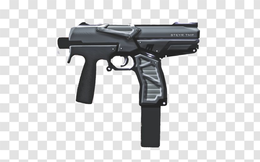 Trigger Steyr TMP Firearm Machine Pistol - Gun Transparent PNG