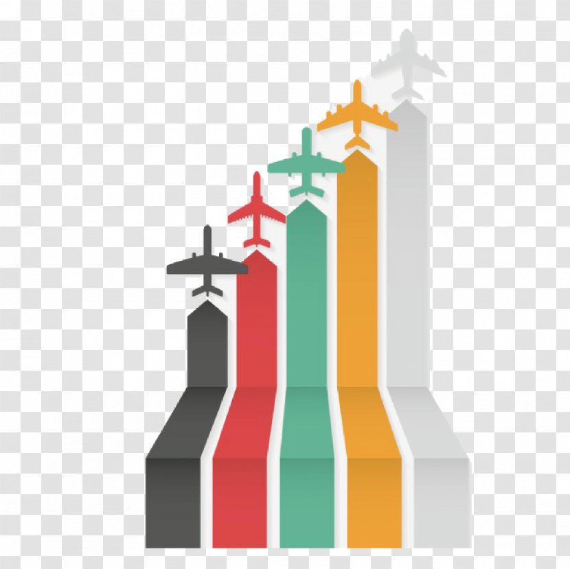 Airplane - Creativity - Arrow Chart Free Download Transparent PNG