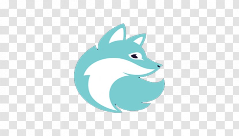 Canidae Dog Logo Turquoise Pattern - Carnivoran - Blue Simple Fox Transparent PNG