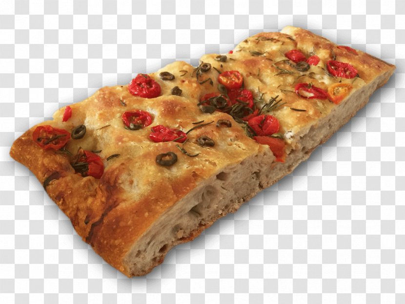 Sicilian Pizza Focaccia Tarte Flambée Bublik - Baked Goods Transparent PNG