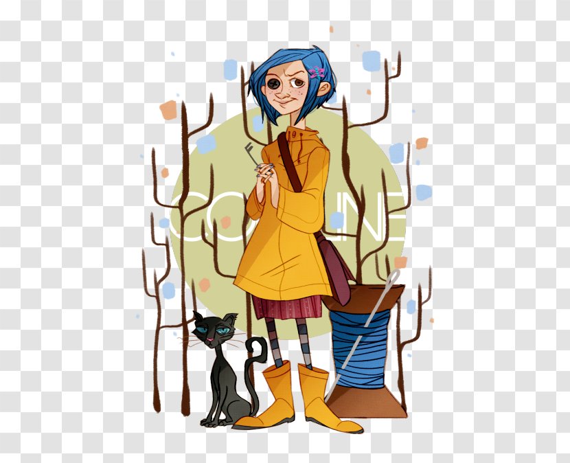 Dakota Fanning Coraline Fan Art Drawing - Cartoon - Hayley Williams Transparent PNG