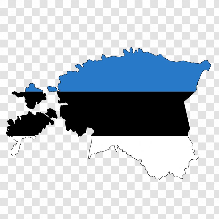 Flag Of Estonia Map The United States - Land Transparent PNG
