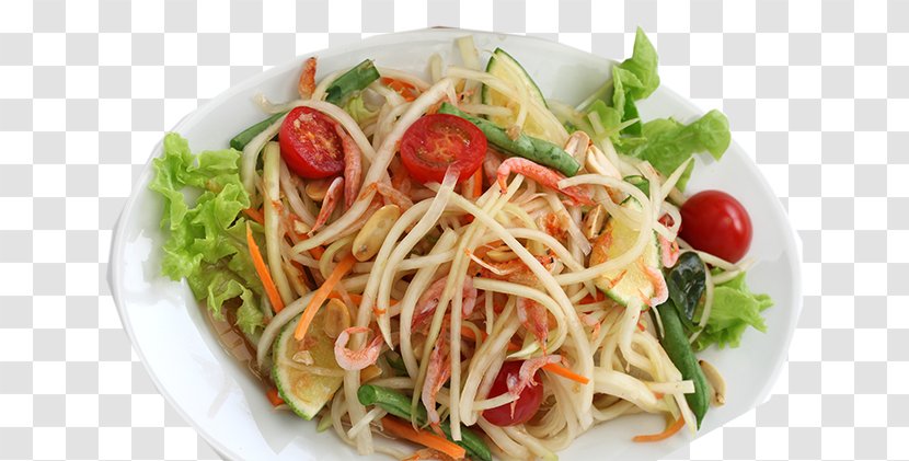 Green Papaya Salad Thai Cuisine Vegetarian Curry Banyan Restaurant - Snack Transparent PNG