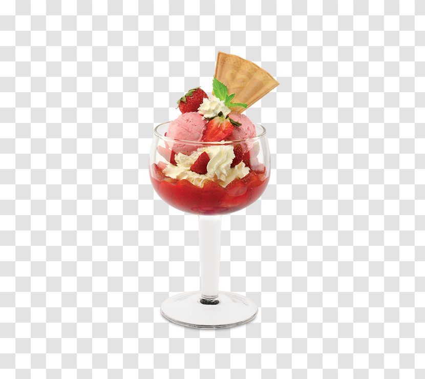 Sundae Ice Cream Sorbet Knickerbocker Glory Parfait - Dairy Product - Cafe Carte Menu Transparent PNG