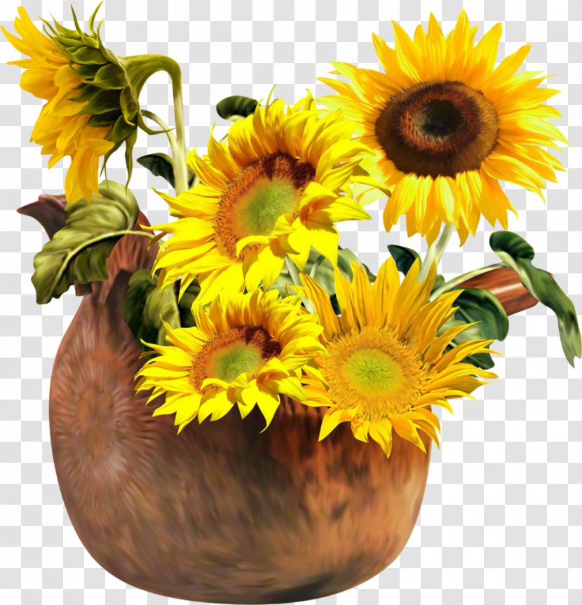Common Sunflower Sunflowers Clip Art - Flower Arranging Transparent PNG