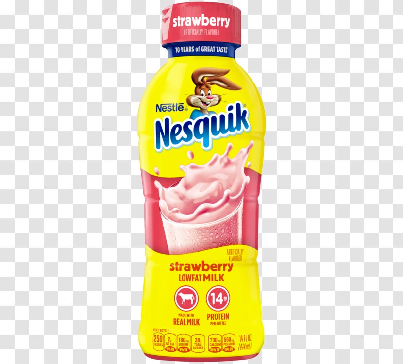 Chocolate Milk Nesquik Flavored - Syrup Transparent PNG