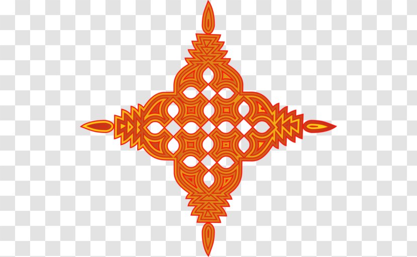 Diwali Kolam - Alpana - Leaf Orange Transparent PNG