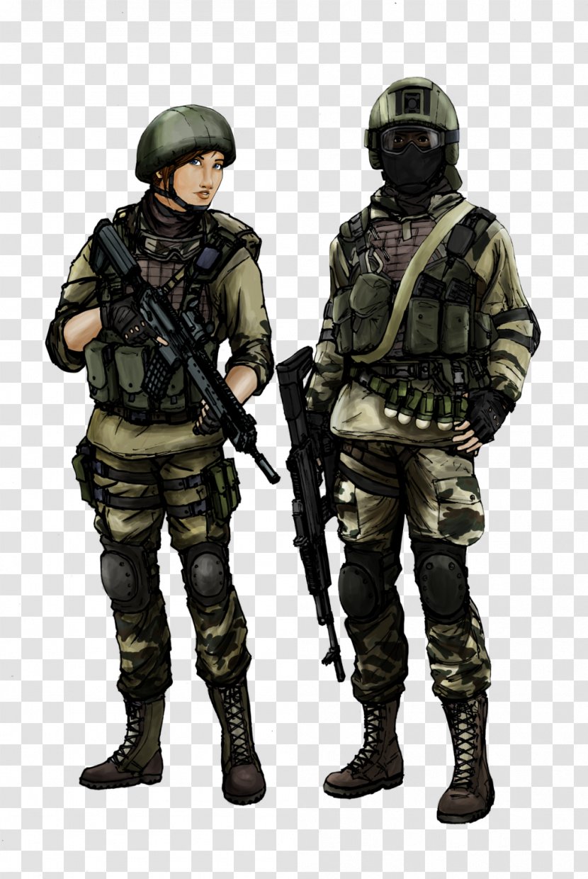 Model Sheet Concept Art Character Army - Battlefield Transparent PNG