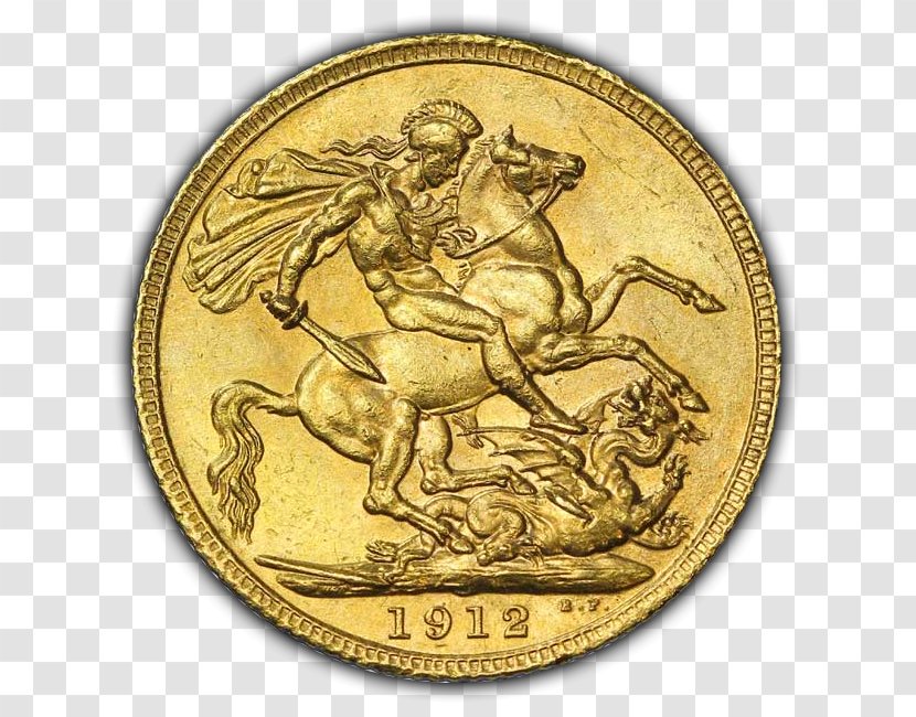 Half Sovereign Gold Coin - Money Transparent PNG