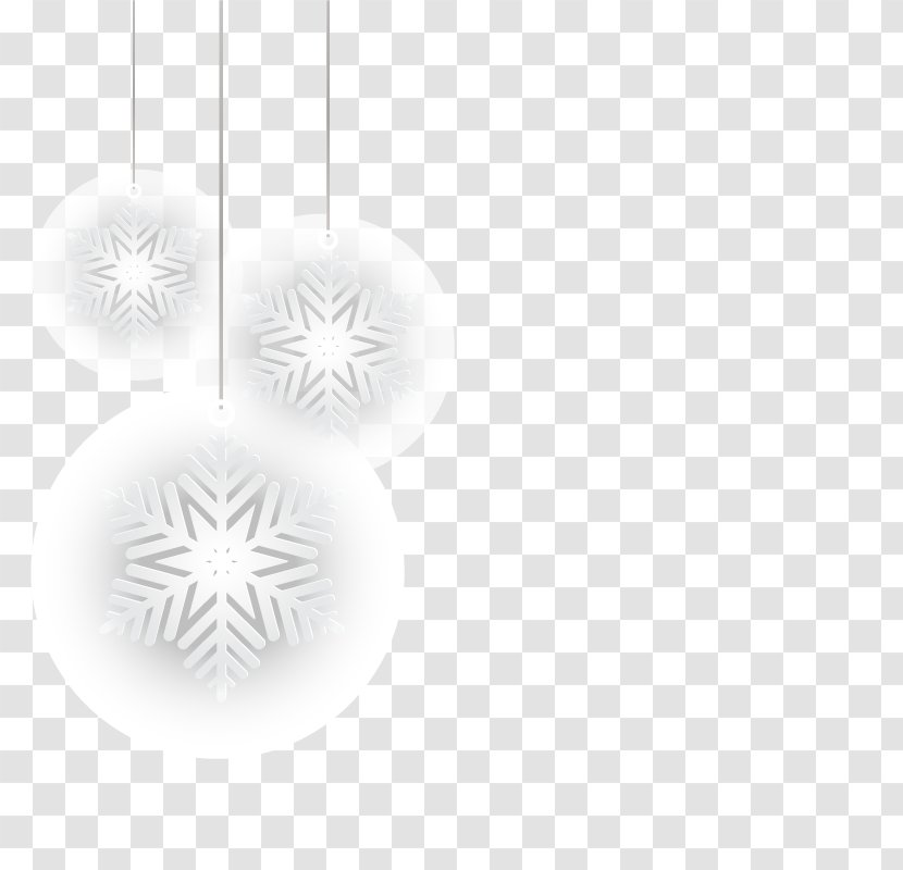 White Pattern - Point - Vector Snowflake Charm Transparent PNG
