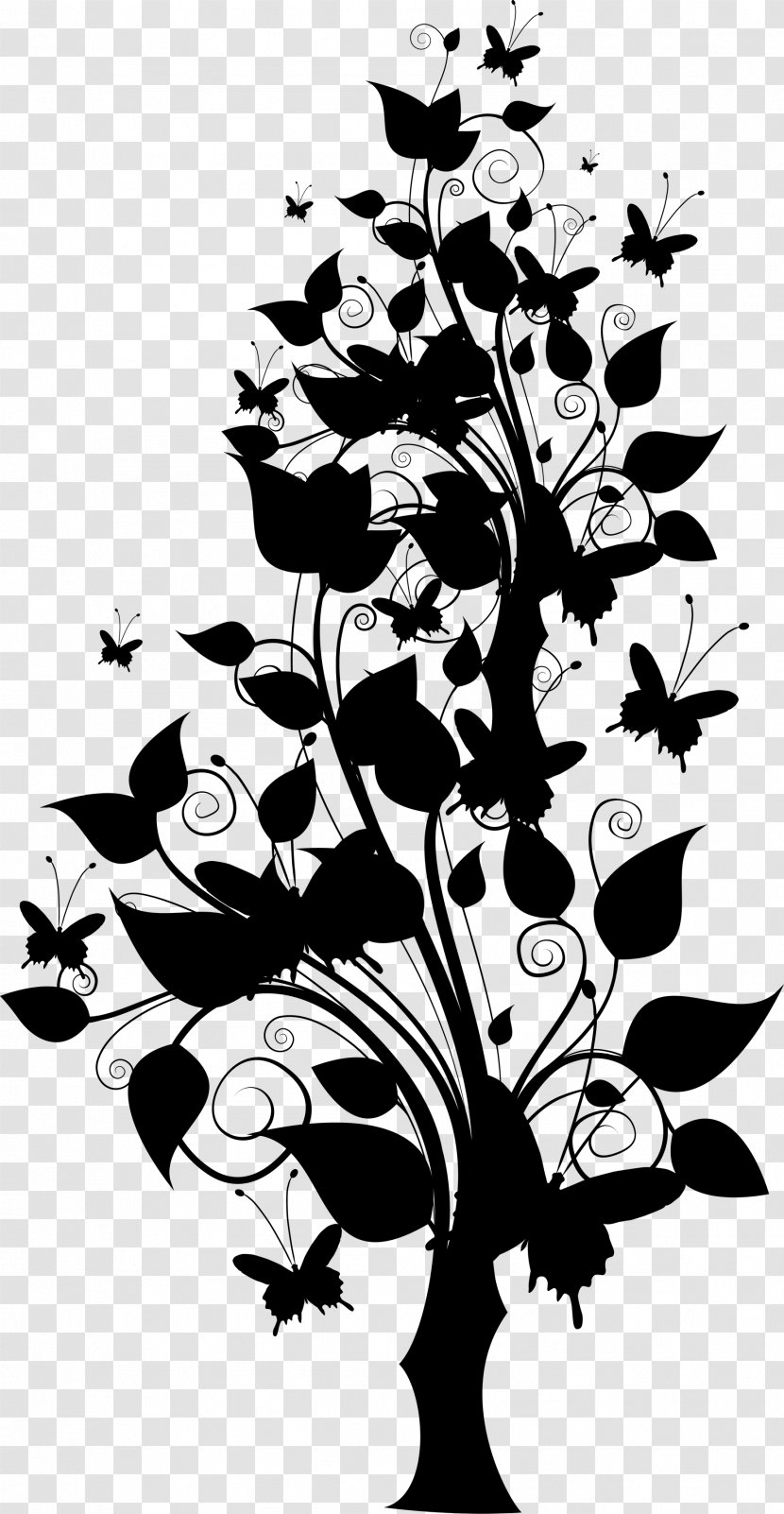 Floral Design Visual Arts Illustration Silhouette - Photography - Style Transparent PNG