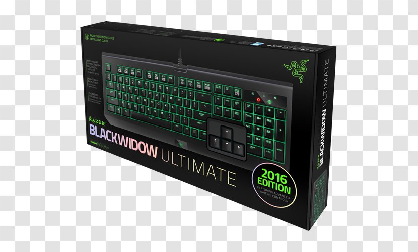 Computer Keyboard Razer BlackWidow Ultimate 2016 Stealth (2016) Gaming Keypad (2014) - Rollover - Player Transparent PNG