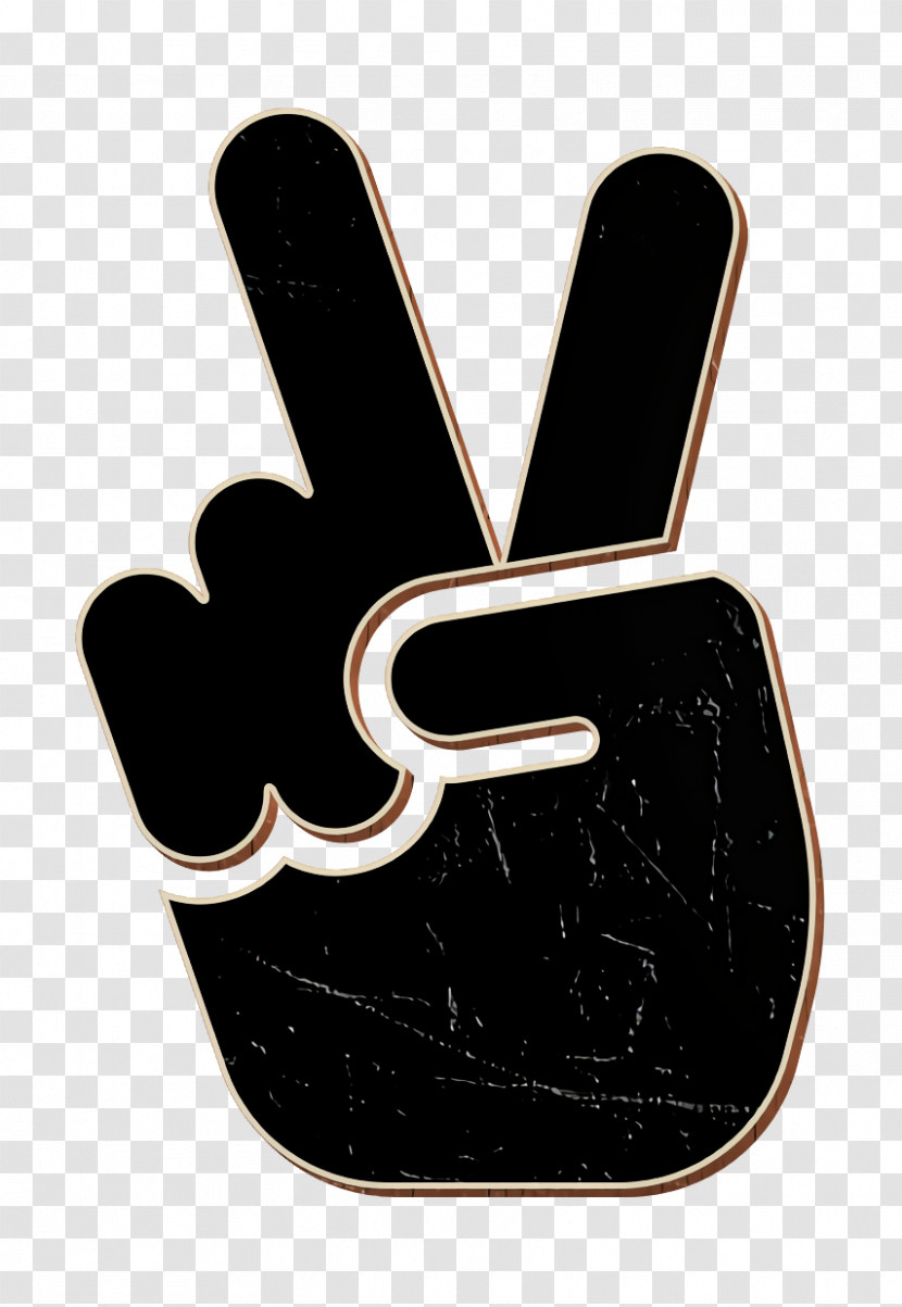 Gestures Icon Peace And Love Icon Victory Sign Icon Transparent PNG