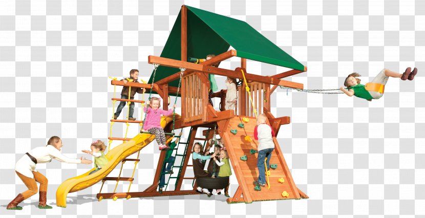 Playground Slide Outdoor Playset Swing Pirate Ship - Playhouse - Garden Transparent PNG
