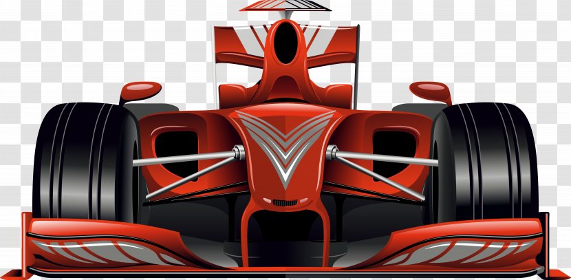Formula One Car Auto Racing - Vehicle - Red Transparent PNG