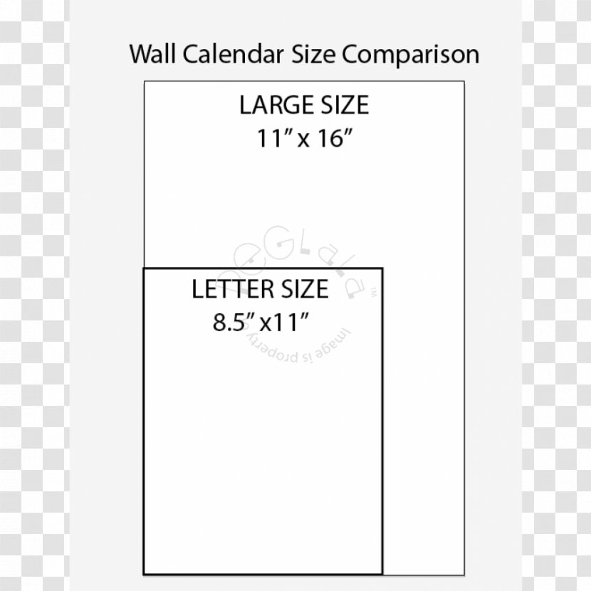 Paper Rectangle Square Area - White - Wall Calendar Transparent PNG