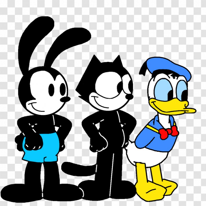 Mickey Mouse Oswald The Lucky Rabbit Donald Duck Felix Cat Daisy - Fan Art Transparent PNG