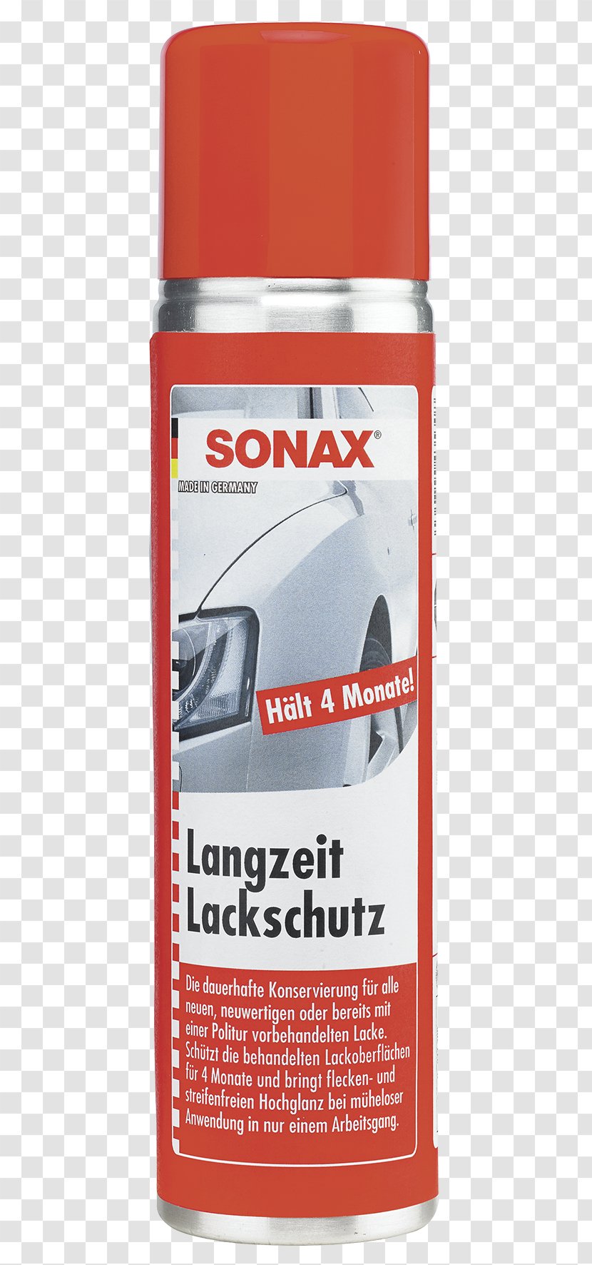 Sonax Long-Term CoatingProtection 400 Millilitres Spray Can Motor Oil Lubricant Aerosol Product - Solvent - Paint Protection Transparent PNG