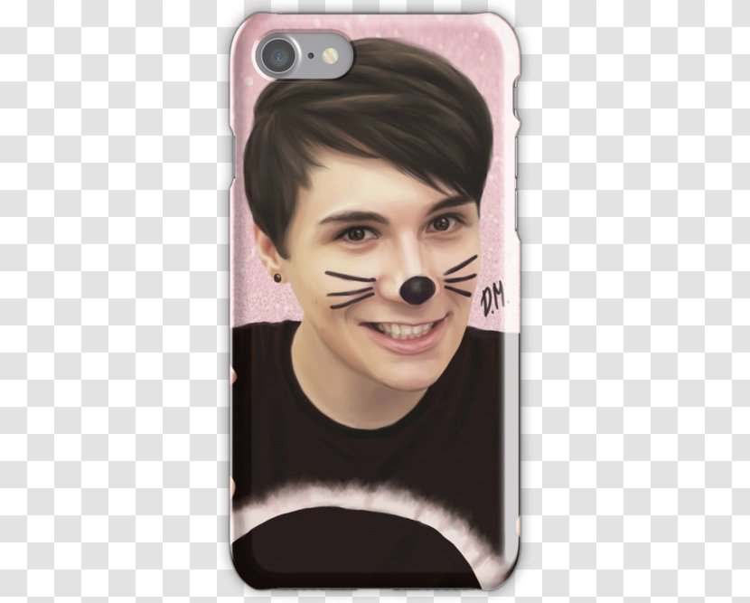 Dan Howell Cat Whiskers And Phil YouTuber - Skin Transparent PNG