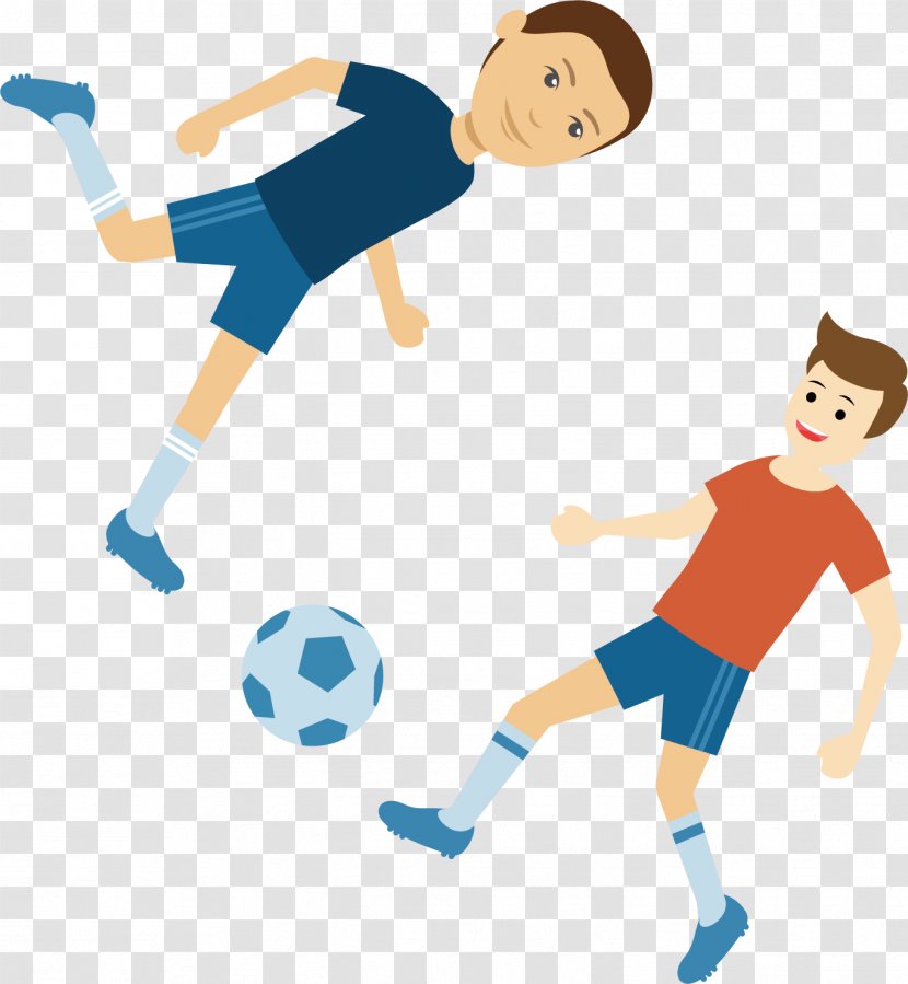 Clip Art Illustration Image - Sports Equipment - Playing Soccer Transparent PNG