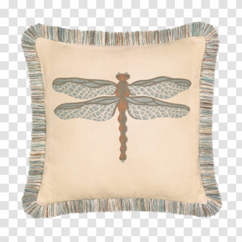 Throw Pillows Cushion Textile Garden Furniture - Dragonfly Transparent PNG