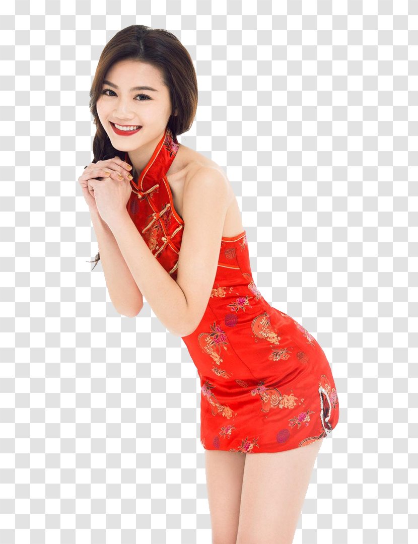 Chrissie Chau Model Chinese New Year Bainian Photo Shoot - Tree Transparent PNG