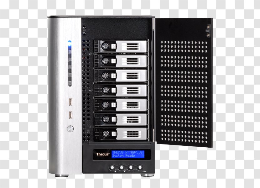 Network Storage Systems Origin Thecus N7700SAS RAID Computer Servers - Case Transparent PNG
