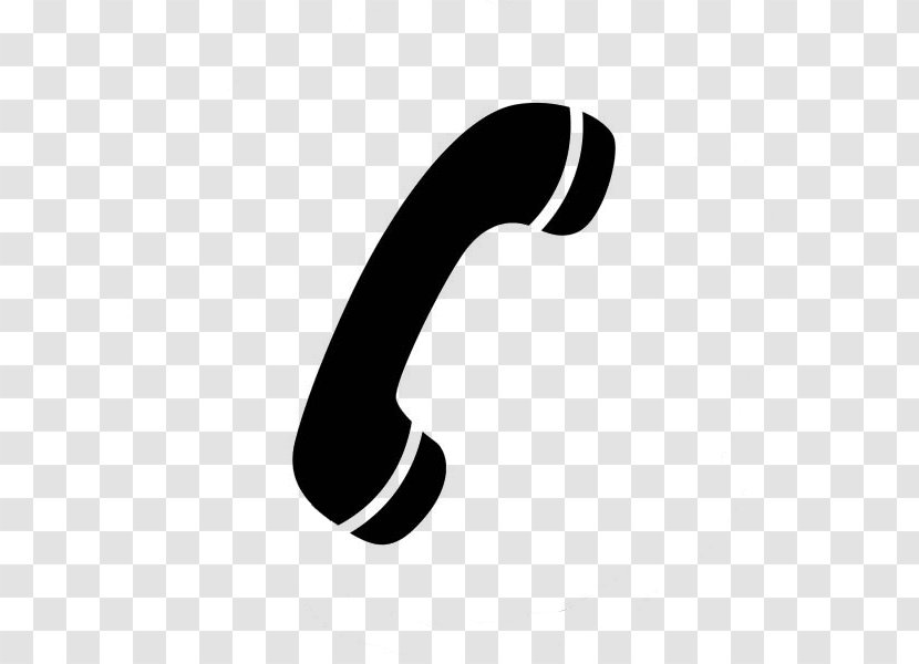 Telephone Mobile Phones Home & Business Call Shop Email - Black And White - Hand Transparent PNG