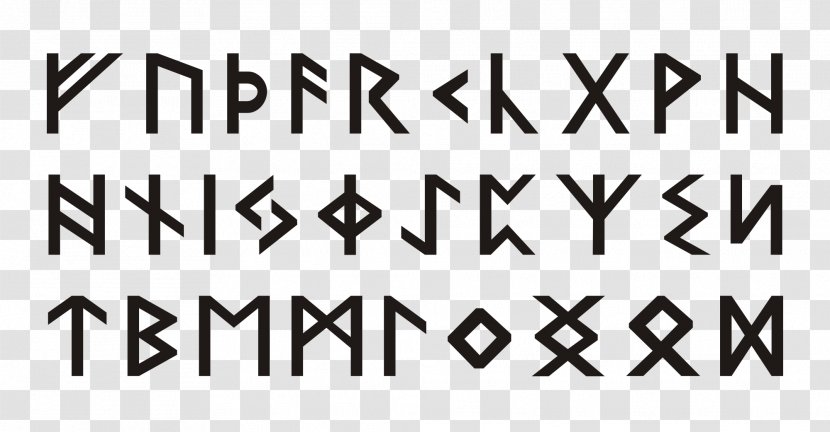 Runestone Odin Futhark Sowilō - Black And White - Symbol Transparent PNG