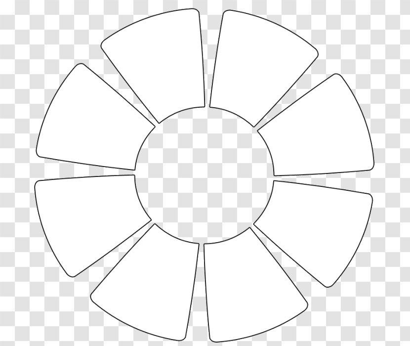 Black And White Line Art - Fiore Transparent PNG