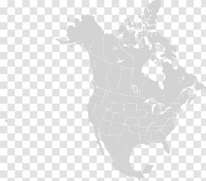 United States Blank Map World Transparent PNG